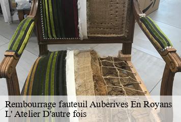 Rembourrage fauteuil  auberives-en-royans-38680 L' Atelier D'autre fois