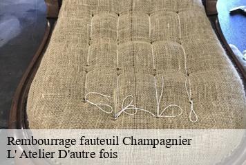 Rembourrage fauteuil  champagnier-38800 L' Atelier D'autre fois