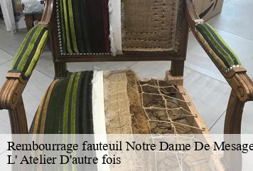 Rembourrage fauteuil  notre-dame-de-mesage-38220 L' Atelier D'autre fois