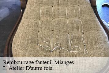 Rembourrage fauteuil  mianges-38460 L' Atelier D'autre fois